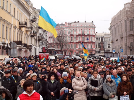 Как в Одессе выступили 2 марта против российской агрессии и Путина (ФОТО)