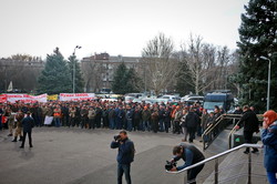 В Одессе охотники митингуют за то, чтобы продолжать убивать животных (ФОТО)