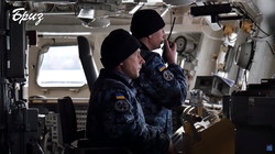 Флагман ВМС Украины на учениях расстрелял учебные цели (ВИДЕО)