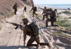 В Одесской области прошли учения морских пехотинцев