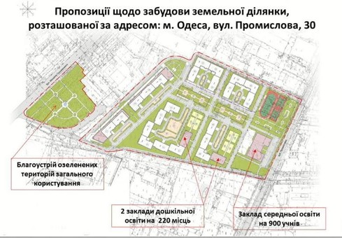 Чего и сколько будут строить в Одессе на Промышленной