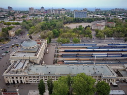 Одесский железнодорожный вокзал с высоты птичьего полета (ФОТО)