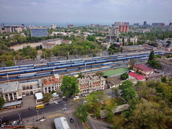 Одесский железнодорожный вокзал с высоты птичьего полета (ФОТО)