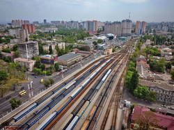 Одесский железнодорожный вокзал с высоты птичьего полета (ФОТО)