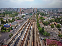 Одесский железнодорожный вокзал с высоты птичьего полета (ФОТО)