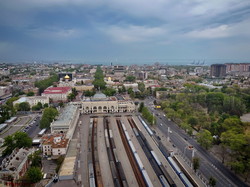 Одесский железнодорожный вокзал с высоты птичьего полета (ФОТО)