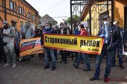 В Одессе второй раз митингуют предприниматели со Староконного рынка
