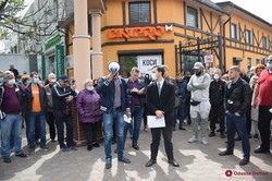 В Одессе второй раз митингуют предприниматели со Староконного рынка