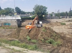 В Одессе снова вычистили резервный водоем в начале Балковской