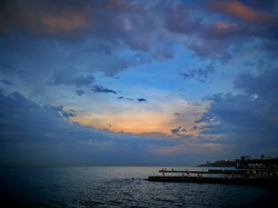 Красивый вечер в Одессе у моря (ФОТО)