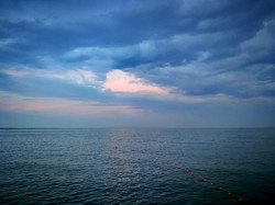 Красивый вечер в Одессе у моря (ФОТО)