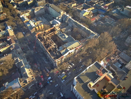 Сгоревший дом Асвадурова в Одессе: нет плана и проекта восстановления (ВИДЕО)
