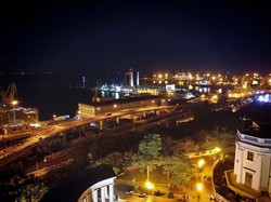 Ночная Одесса с высоты птичьего полета во время праздников (ФОТО)