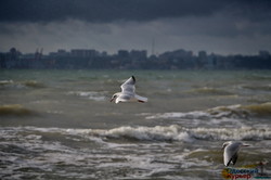 Море в Одессе штормит перед бурей (ФОТО, ВИДЕО)