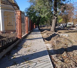 В Одессе уже идет ремонт Алексеевского сквера