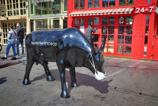Знаменитой коровы в Одессе на Дерибасовской больше не будет