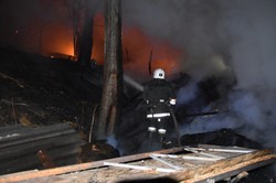 Ночной пожар в Аркадии: горел мусор (ФОТО)