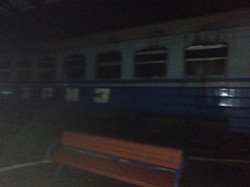 В Раздельной горел электропоезд Одесской железной дороги (ФОТО)
