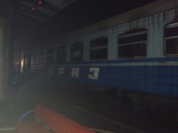 В Раздельной горел электропоезд Одесской железной дороги (ФОТО)