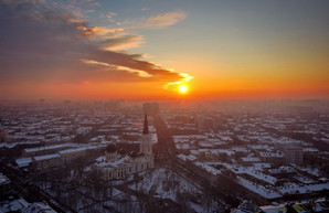 Заснеженная зимняя Одесса с высоты (ФОТО, ВИДЕО)