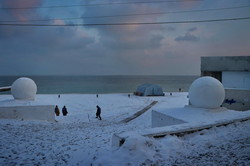 Море у берегов Одессы "парит" из-за сильных морозов (ФОТО, ВИДЕО)