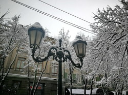 Снежный шторм накрыл Одессу (ФОТО, ВИДЕО)