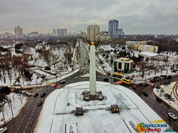 Зимняя сказка в одесском парке Победы (ФОТО, ВИДЕО)