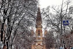 В Одессе был очередной снегопад (ФОТО, ВИДЕО)