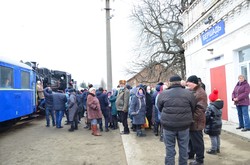 На Одесской железной дороге состоялся рейс узкоколейного поезда с паровозом (ФОТО)