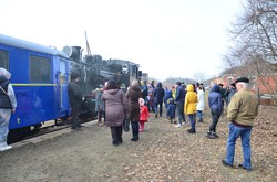 На Одесской железной дороге состоялся рейс узкоколейного поезда с паровозом (ФОТО)