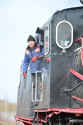 На Одесской железной дороге состоялся рейс узкоколейного поезда с паровозом (ФОТО)