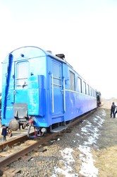 На Одесской железной дороге состоялся рейс узкоколейного поезда с паровозом (ФОТО)