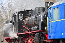 На Одесской железной дороге состоялся рейс узкоколейного поезда с паровозом (ФОТО)