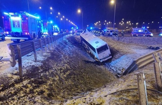 Разбился автобус с украинскими пассажирами