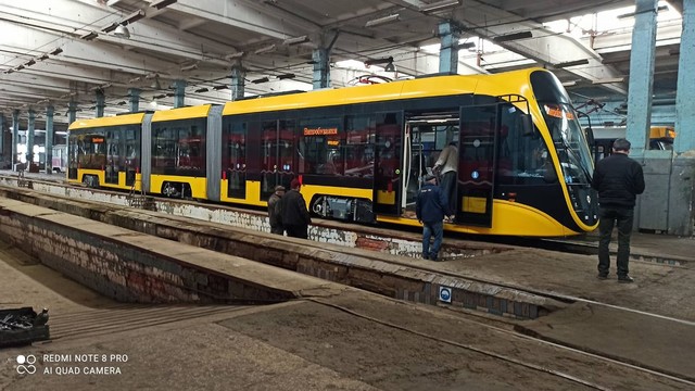Новый трамвай одесско-днепровской компании выходит на испытания