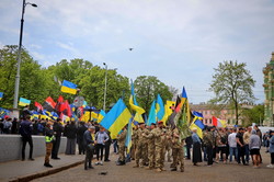 В Одессе прошел марш защитников города от российской агрессии