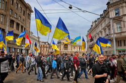 В Одессе прошел марш защитников города от российской агрессии