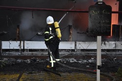 В Одессе горел ресторан в центре города