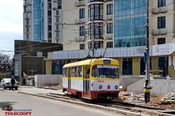В Одессе возобновили движение трамваев на Большой Фонтан (ВИДЕО)