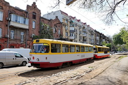 В Одессе сошел с рельс трамвай
