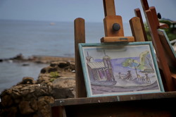 В Одессе над морем устроили художественную выставку (ФОТО)