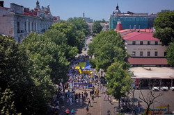 Одесский мегамарш вышиванок показали с высоты (ФОТО, ВИДЕО)