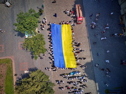 Одесский мегамарш вышиванок показали с высоты (ФОТО, ВИДЕО)