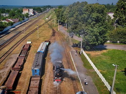 Ретро-поезд под паровозом на узкоколейке в Гайвороне: возобновится ли движение по узкой колее (ВИДЕО)