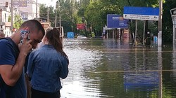 В Одессе затопило район Пересыпи (ФОТО)