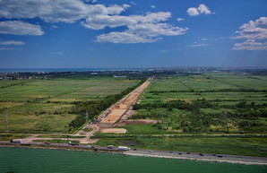 Стройку новой дороги в порт Одессы показали с высоты (ФОТО, ВИДЕО)