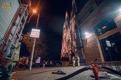 Пожар: горел католический костел в столице