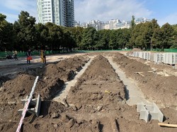 В Одессе начали ремонт сквера, в котором установят памятник героям АТО