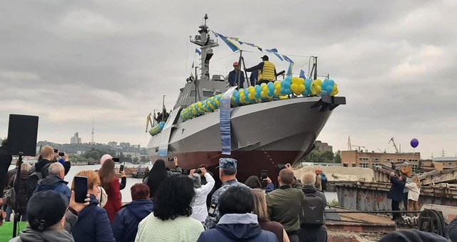 Для ВМС Украины спустили на воду новый бронекатер