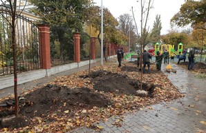 В Одессе на выходных высаживали деревья